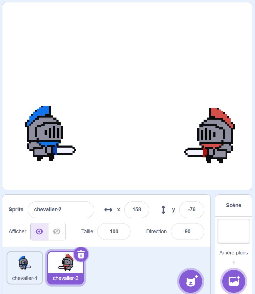 scratch - Chevaliers - 2 perso