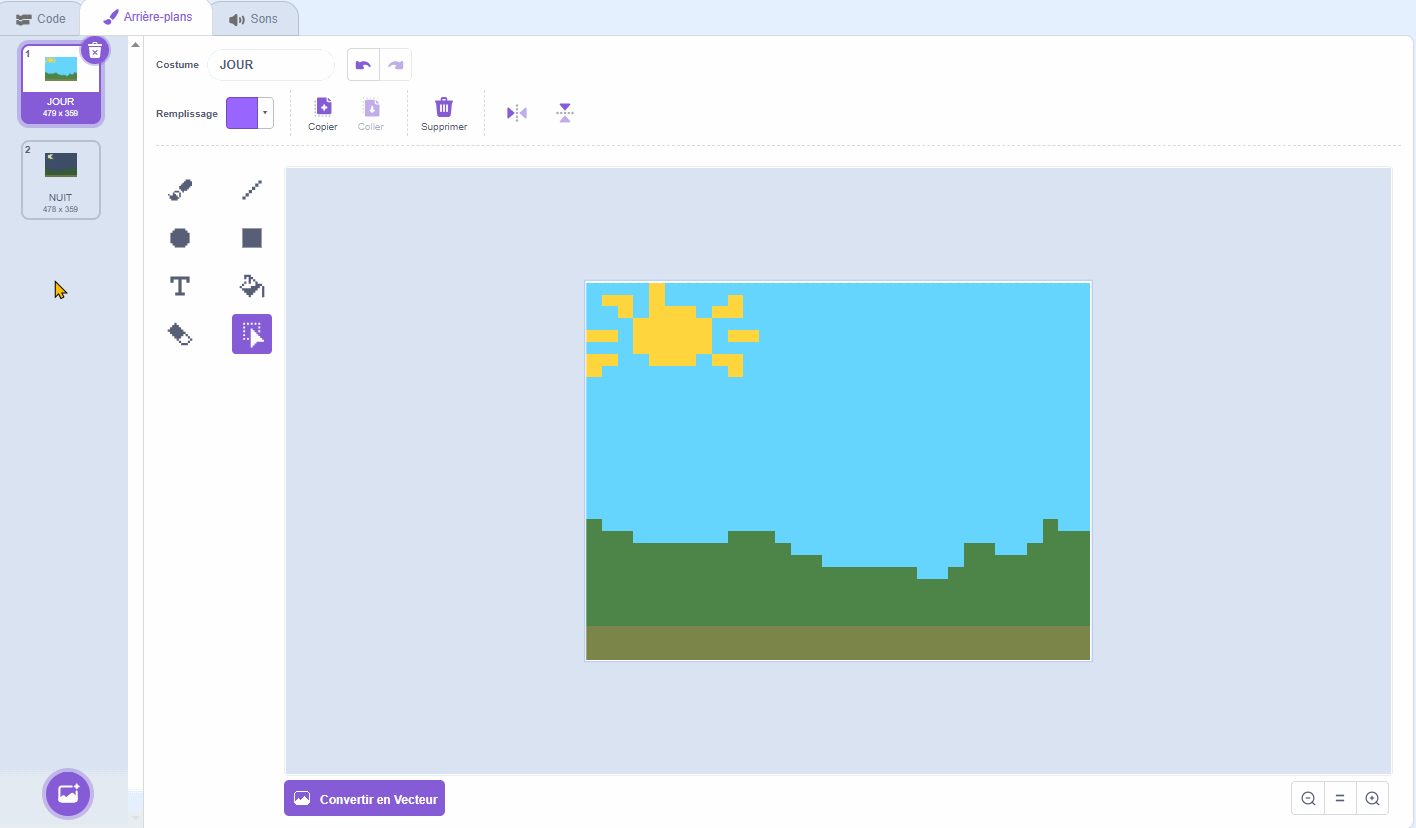 scratch - Tamagotchi - arriereplan - jour nuit