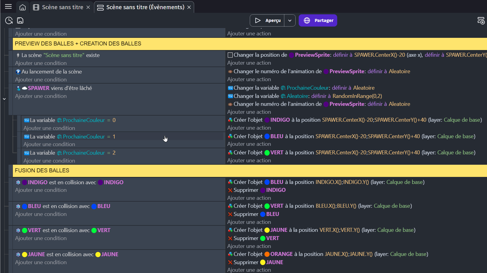 GDEVLOP-raimbow-90-gameover